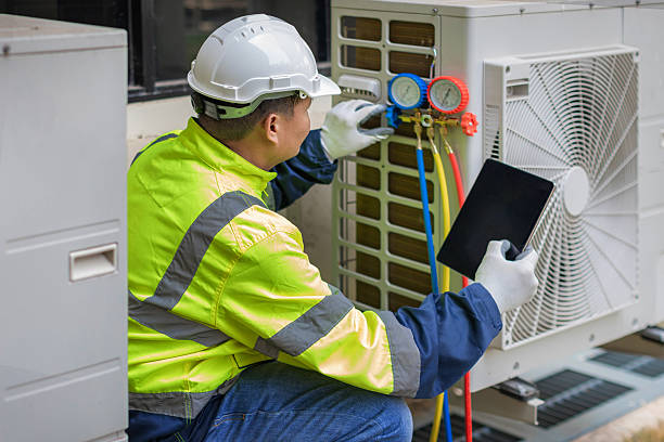 Professional Air Duct Cleaning technician working in Porter, IN